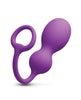 Ladda bilden i Galleri Viewer, Techno Bop Butt Plug With Cock Ring Violet For Anal Pleasure