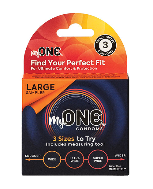 Load image into Gallery viewer, My One Large Sampler Condoms - Pack of 3