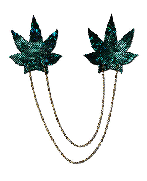 Afbeelding laden in Galerijviewer, Pastease Chains Disco Weed Leaf - Green O/S