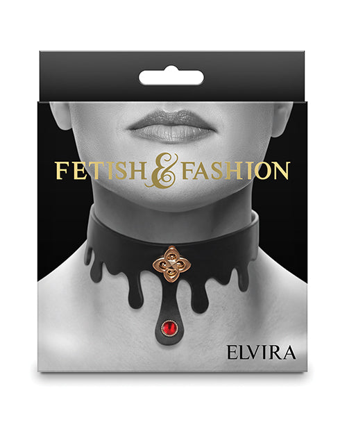 Cargue la imagen en el visor de la galería, Fetish & Fashion Elvira Collar - Black