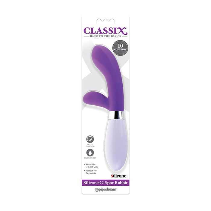 Load image into Gallery viewer, Classix Silicone G-Spot Rabbit - Purple