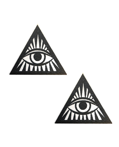 Bild in den Galerie-Viewer laden, Neva Nude Eye of Providence Pasties - Black/White O/S