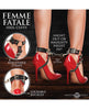 Indlæs billede i gallerifremviser, Femme Fatale Heel Cuffs Vegan Leather Ankle Straps With Lockable Buckles