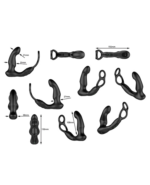Load image into Gallery viewer, Nexus Simul8 Wave Dual Cock Ring Prostate Massage - Black
