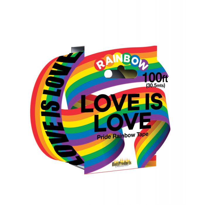 Load image into Gallery viewer, Love Is Love Rainbow Style Caution Party Tape