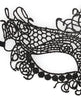 Lataa kuva gallerian katseluohjelmaan, Shots Ouch Black & White Lace Eye Mask - Queen Black