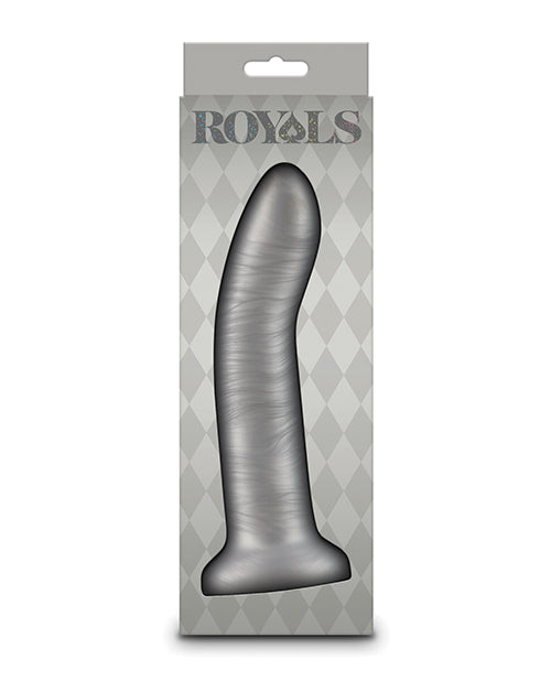 Load image into Gallery viewer, Royals 7" Charlie Curved Dildo - Metallic Champagne
