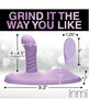 Cargue la imagen en el visor de la galería, Molinillo de silicona vibratorio y de empuje Inmi Thrust N' Grind - Púrpura