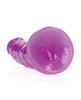 Load image into Gallery viewer, Shots RealRock 7" Slim Dildo Glow in the Dark - Neon Purple