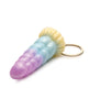 Load image into Gallery viewer, Creature Cocks Mystique Unicorn Silicone Key Chain - Multi Color