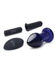 Afbeelding laden in Galerijviewer, Glas 3.5" Rechargeable Vibrating Butt Plug - Blue
