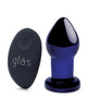 Afbeelding laden in Galerijviewer, Glas 3.5" Rechargeable Vibrating Butt Plug - Blue