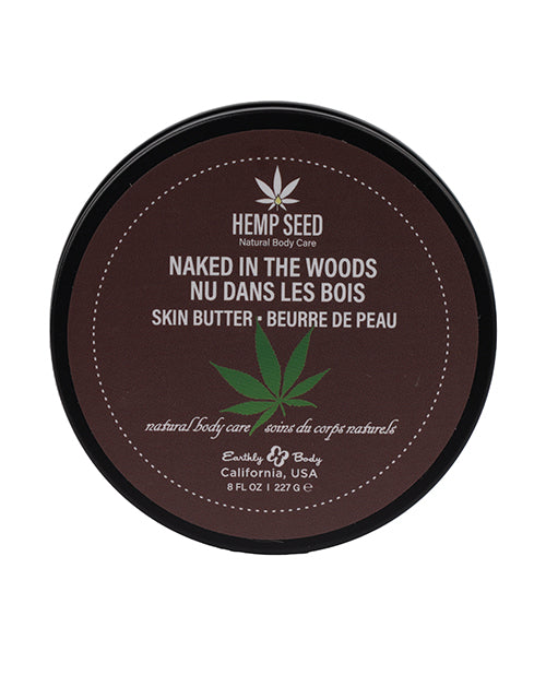Load image into Gallery viewer, Earthly Body Hemp Seed Skin Butter - 8 oz Jar Naked in the Woods