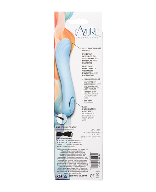 Bild in den Galerie-Viewer laden, Azure Collection Contoured G Vibrator - Blue