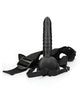 Afbeelding laden in Galerijviewer, Shots Ouch 8" Ribbed Hollow Strap On w/Balls - Black
