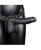 Afbeelding laden in Galerijviewer, Shots Ouch 8" Ribbed Hollow Strap On w/Balls - Black