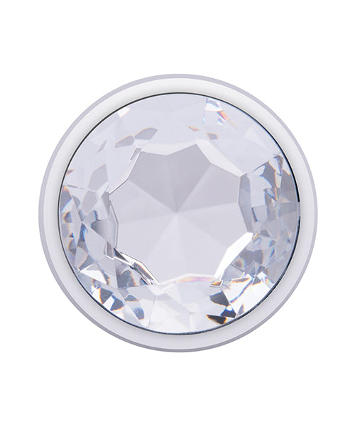 Indlæs billede i gallerifremviser, Gemsations 2 pc 3.25" & 3.7" Tapered Bling Bling Metal Butt Plug Training Set - Silver