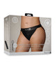 Załaduj obraz do przeglądarki galerii, Shots Ouch Vibrating Strap On Panty Harness w/Open Back - Black XL/XXL