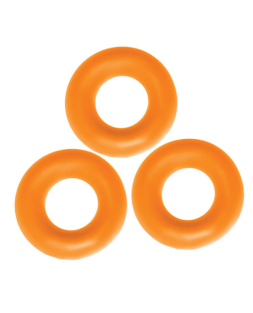 Załaduj obraz do przeglądarki galerii, Oxballs Fat Willy 3 Pack Jumbo Cock Rings - Orange