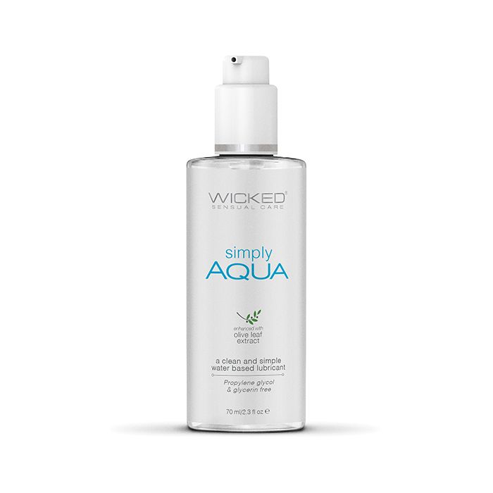 Load image into Gallery viewer, Wicked Sensual Care Simply Aqua Waterbased Lubricant 2.3 Oz