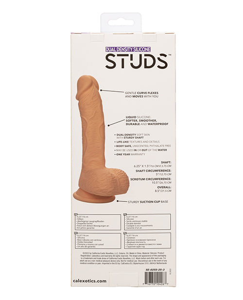 Ladda bilden i Galleri Viewer, Studs Dual Density Silicone 6.25" Dildo - Ivory
