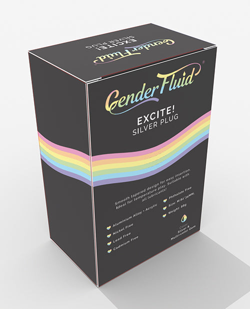 Cargue la imagen en el visor de la galería, Gender Fluid Excite! Plug - Silver