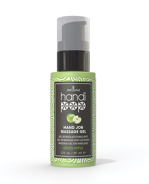 Load image into Gallery viewer, Handipop Hand Job Massage Gel - 2 oz Bottle Green Apple