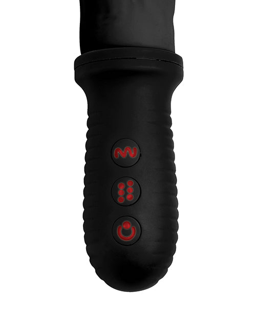 Load image into Gallery viewer, Master Series 8X Auto Pounder Vibrating & Thrusting Dildo w/Handle - Black