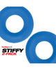 Load image into Gallery viewer, Hunky Junk Stiffy 2 Pack Cockrings - Teal Ice