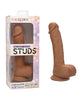 Afbeelding laden in Galerijviewer, Studs Dual Density Silicone 6.25" Dildo - Brown