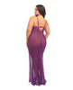 Load image into Gallery viewer, Katana Mesh & Eyelash Lace Gown - Purple 1X/2X