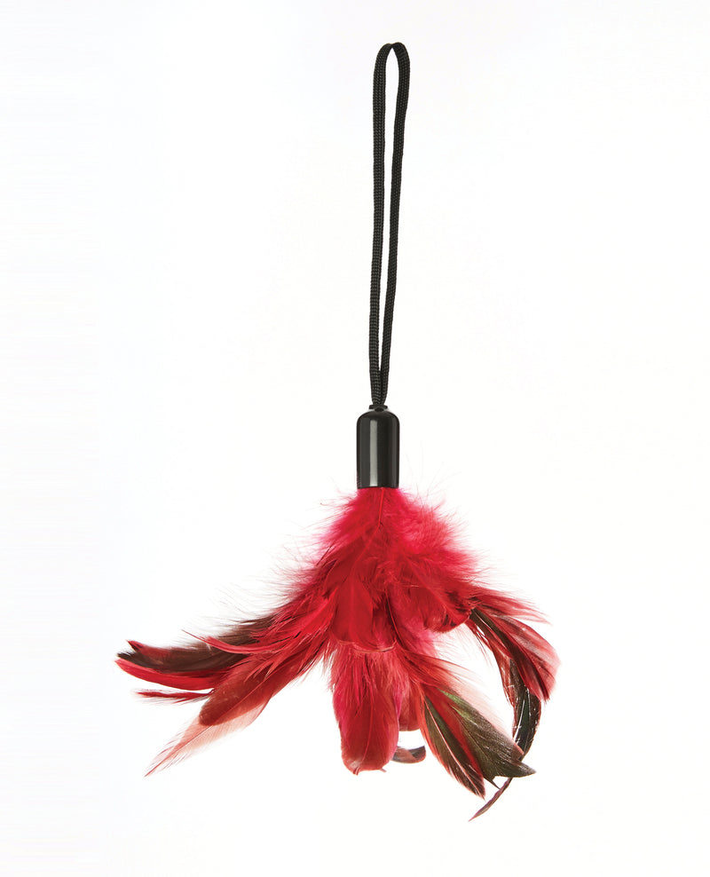 Carica l'immagine nel visualizzatore Galleria, Mini frustino Pleasure Feather Rose con piume di gallo per preliminari sensuali giocattolo per adulti