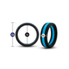 Afbeelding laden in Galerijviewer, Blush Performance Silicone Go Pro Cock Ring Black Blue Hypoallergenic Comfort