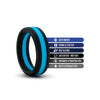 Afbeelding laden in Galerijviewer, Blush Performance Silicone Go Pro Cock Ring Black Blue Hypoallergenic Comfort