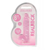 Cargue la imagen en el visor de la galería, Shots RealRock Realistic Crystal Clear 6" Dildo w/Balls - Pink