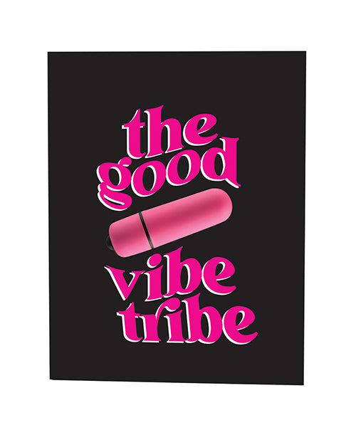 Cargue la imagen en el visor de la galería, The Good Vibe Tribe Naughty Greeting Card w/Rock Candy Vibrator & Fresh Vibes Towelettes