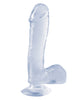 Załaduj obraz do przeglądarki galerii, Basix Rubber Works 7.5" Dong w/Suction Cup - Clear