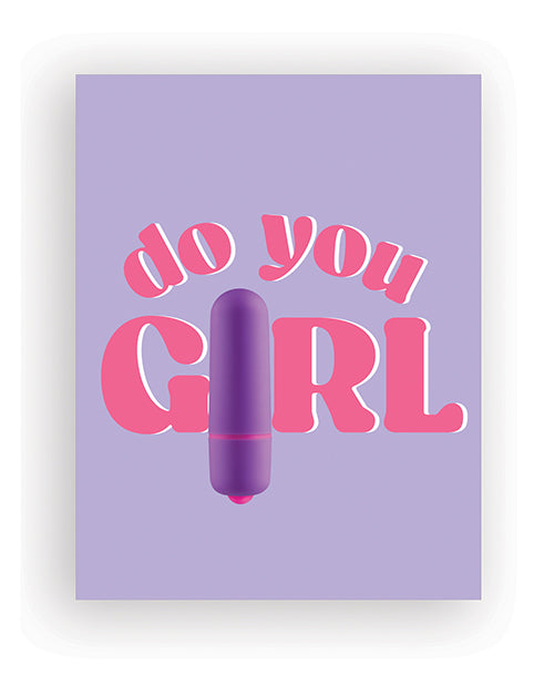 Carica l'immagine nel visualizzatore Galleria, Do You Girl Naughty Greeting Card w/Rock Candy Vibrator & Fresh Vibes Towelettes