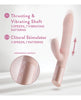 Lataa kuva gallerian katseluohjelmaan, Blush Fraya Rabbit Rechargeable Vibrator - Pink