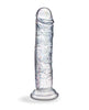 Cargue la imagen en el visor de la galería, Blush Naturally Yours Gala Sparkling Clear Dildo 6 Inch Glam Toy For Sensual Play