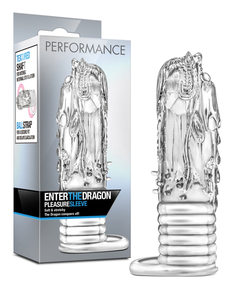 Load image into Gallery viewer, Blush Performance Enter the Dragon Penis Sleeve - Clear