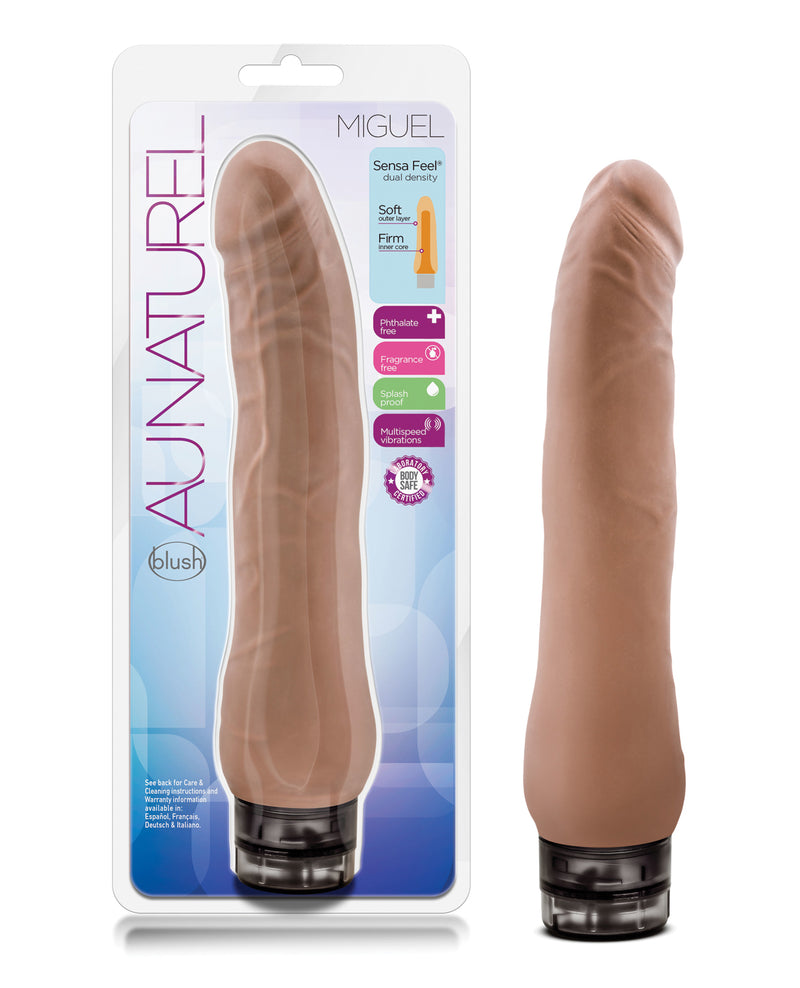 Load image into Gallery viewer, Blush Au Naturel Miguel Tan Latin Collection Dual Density Silicone Dildo