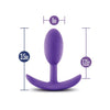 Load image into Gallery viewer, Blush Luxe Wearable Vibra Slim Plug Small - Purple