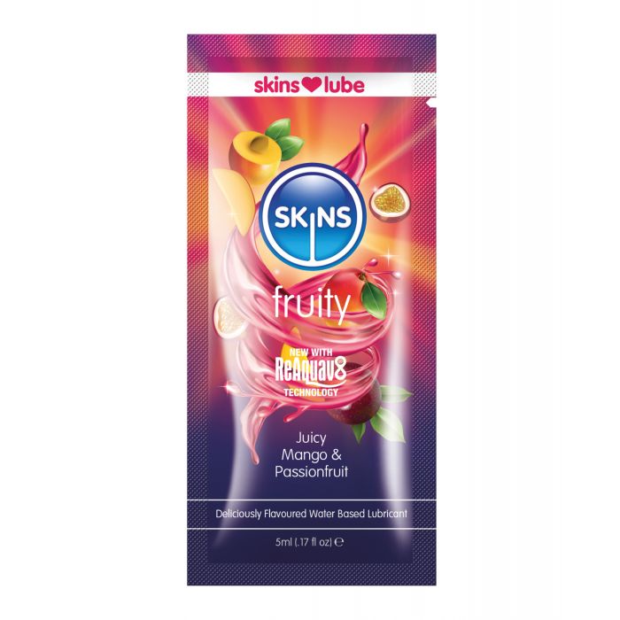 Bild in den Galerie-Viewer laden, Skins Water Based Lubricant - 5 ml Foil Mango & Passionfruit