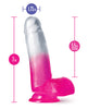 Load image into Gallery viewer, Blush B Yours 7" Sugar Magnolia Dildo - Fuchsia