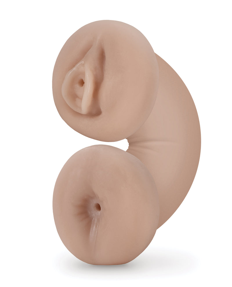 Charger l'image dans la visionneuse de la galerie, Blush M for Men Soft and Wet Double Trouble Glow in the Dark Stroker Ivory