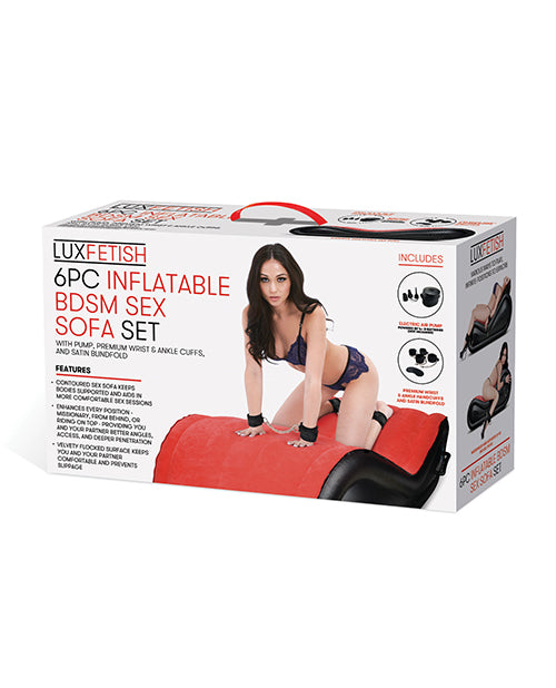 Cargue la imagen en el visor de la galería, Lux Fetish 6 Piece Inflatable BDSM Sofa Set for Couples
