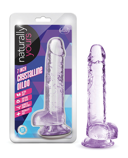 Charger l'image dans la visionneuse de la galerie, Blush Naturally Yours 7" Crystalline Dildo - Amethyst