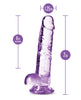 Charger l'image dans la visionneuse de la galerie, Blush Naturally Yours 7" Crystalline Dildo - Amethyst