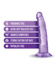 Ladda bilden i Galleri Viewer, Blush B Yours Plus 7" Lust n' Thrust Dildo - Purple